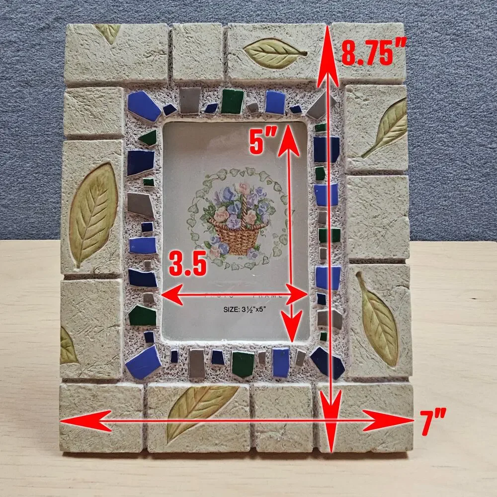 Vintage (1990s) NOS Photo Frame by Home Interiors & Gifts Nature Leaves